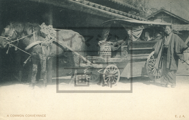地方の乗り合い馬車 明治中期〜後期 | 幕末・明治・大正絵葉書と写真の